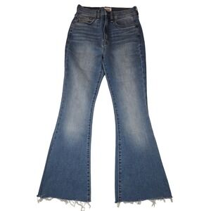 HUDSON Women's "Heidi" Flare Size 25 Raw Hem Designer Boho 70s Western Cowgirl